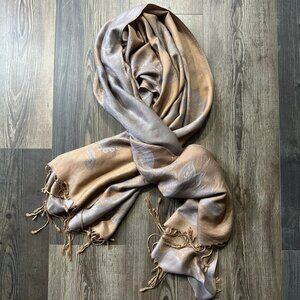 Womens Long Wrap Jacquard 100% Kashmir Pashmina Hijab Femm Muffler Scarf Paisley